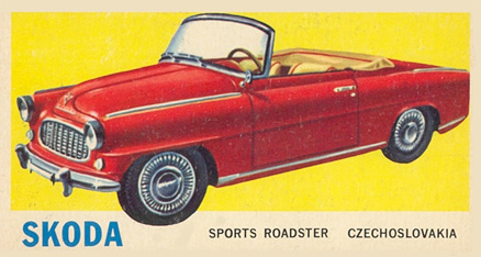 1961 Topps Sports Cars Skoda #33 Non-Sports Card