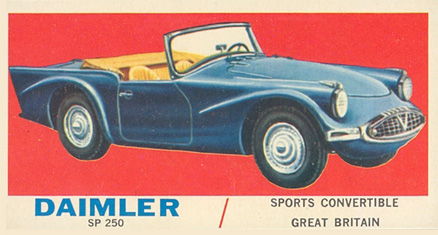 1961 Topps Sports Cars Daimler SP 250 #36 Non-Sports Card