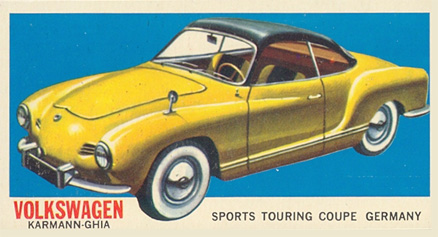 1961 Topps Sports Cars Volkswagen Karmann-Ghia #43 Non-Sports Card