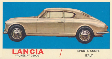 1961 Topps Sports Cars Lancia "Aurelia' 2500GT #57 Non-Sports Card
