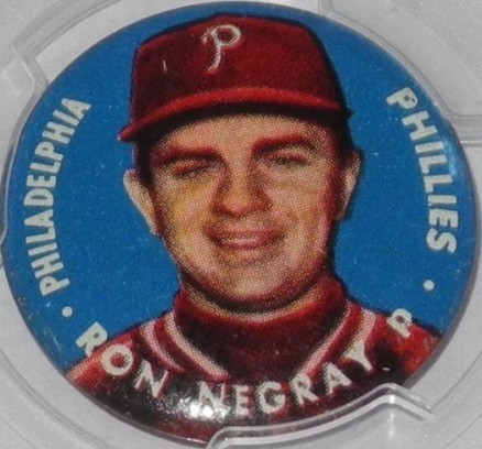 1956 Topps Pins Ron Negray # Baseball Card