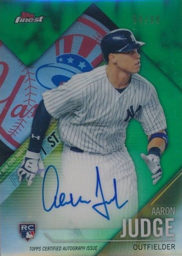 2017 Finest Firsts Autographs Aaron Judge #FF-AJ Baseball Card