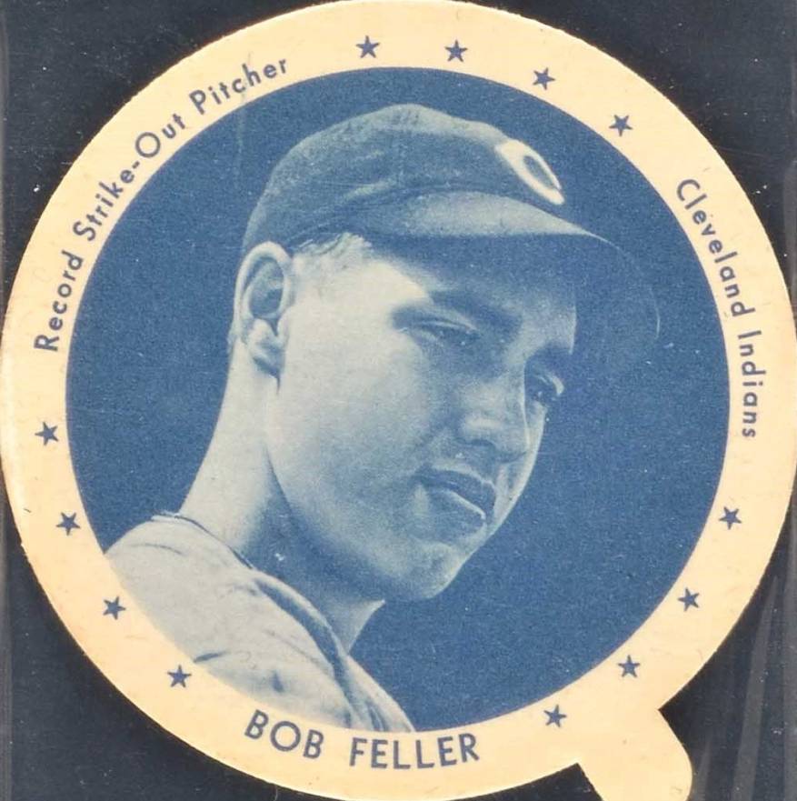 1938 Dixie Lids Bob Feller # Baseball Card