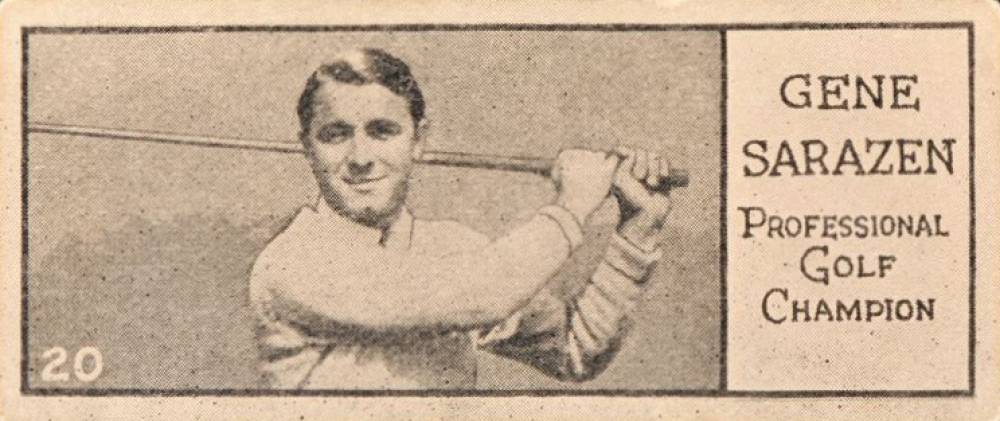 1924 Willard Chocolate Sports Champions (V122) Gene Sarazen #20 Other Sports Card