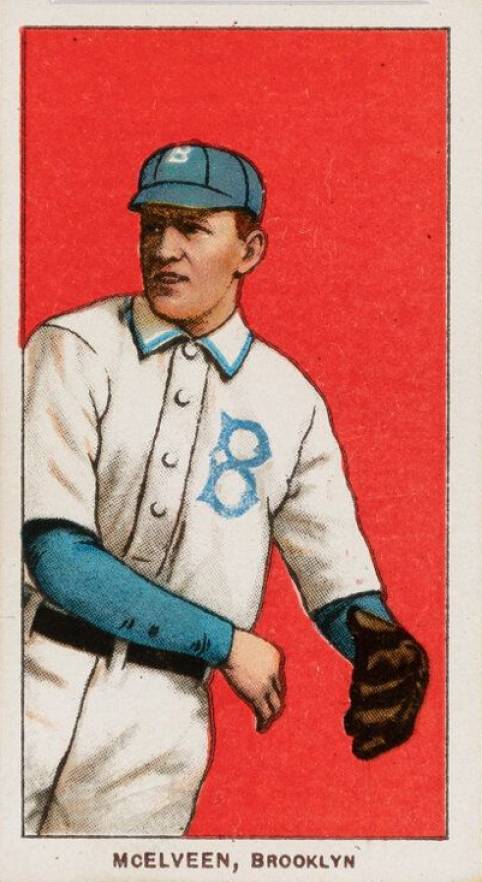 1909 White Borders Piedmont & Sweet Caporal McElveen, Brooklyn #315 Baseball Card