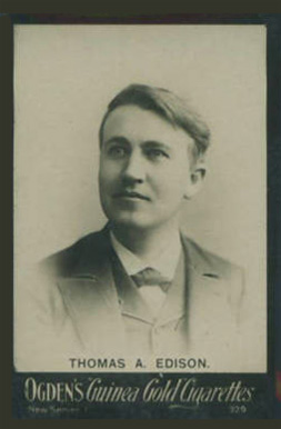 1902 Ogden's Ltd. Guinea Gold New Series 1 Thomas A. Edison #329 Non-Sports Card