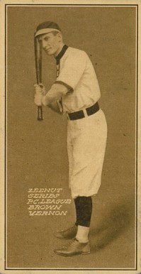 1911 Zeenut Pacific Coast League Brown # Baseball Card