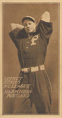 1911 Zeenut Pacific Coast League Harkness # Baseball Card