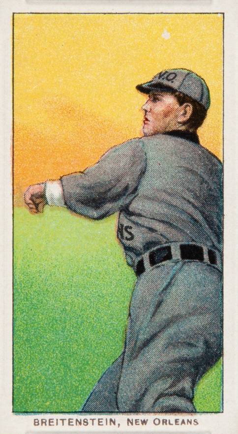 1909 White Borders Piedmont & Sweet Caporal Breitenstein, New Orleans #50 Baseball Card