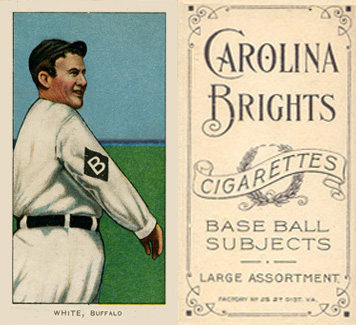 1909 White Borders Carolina Brights White, Buffalo #507 Baseball Card