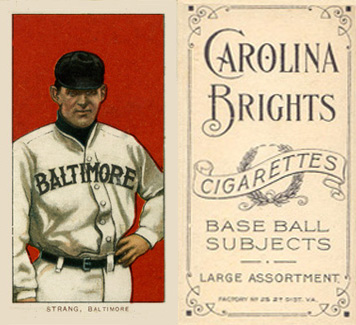 1909 White Borders Carolina Brights Strang, Baltimore #469 Baseball Card