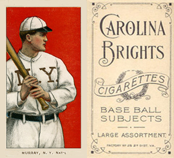 1909 White Borders Carolina Brights Murray, N.Y. Nat'L #352 Baseball Card