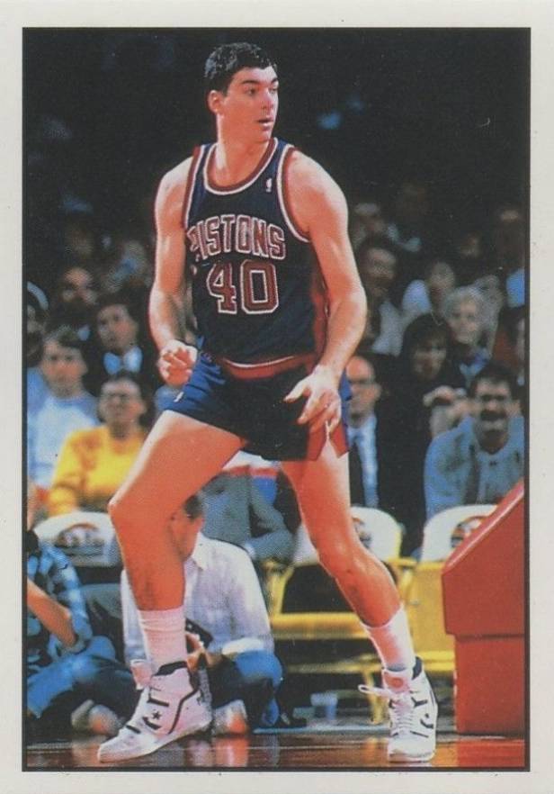 1990 Panini Spanish Sticker Bill Laimbeer #77 Basketball Card