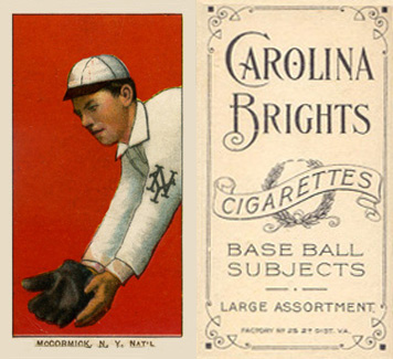 1909 White Borders Carolina Brights McCormick, N.Y. Nat'L #314 Baseball Card