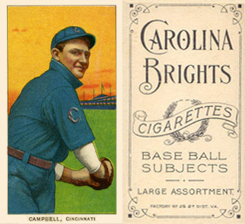 1909 White Borders Carolina Brights Campbell, Cincinnati #71 Baseball Card