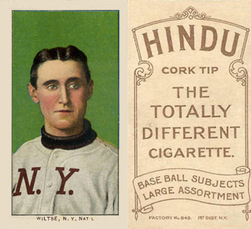 1909 White Borders Hindu-Brown Wiltse, N.Y. Nat'L #518 Baseball Card