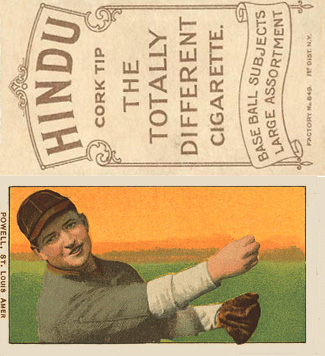 1909 White Borders Hindu-Brown Powell, St. Louis Amer. #397 Baseball Card