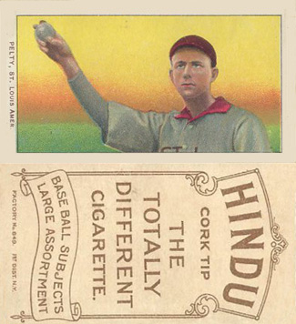 1909 White Borders Hindu-Brown Pelty, St. Louis Amer. #383 Baseball Card