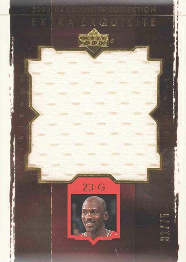 2003 Upper Deck Exquisite Collection Extra Exquisite Jersey Michael Jordan #EE-MJ1	  Basketball Card