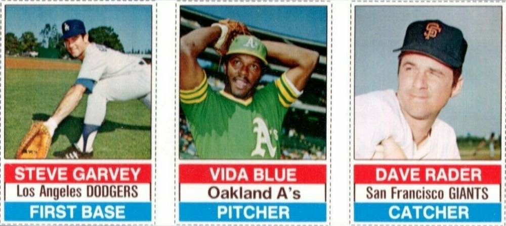 1976 Hostess Garvey/Blue/Rader # Baseball Card