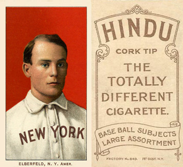 1909 White Borders Hindu-Brown Elberfeld, N.Y. Amer. #160 Baseball Card