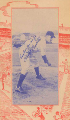 1940 Crowley's Milk Randy Gumpert # Baseball Card