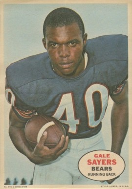1968 Topps Posters Gale Sayers #8 Football Card