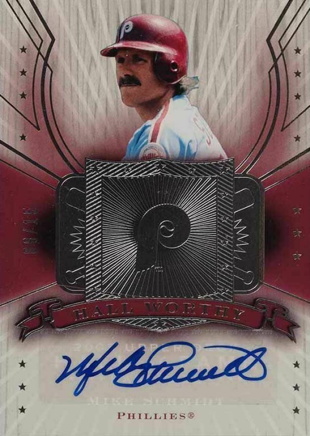2005 Upper Deck Hall of Fame Hall Worthy Autograph Mike Schmidt #HWMS3 Baseball Card