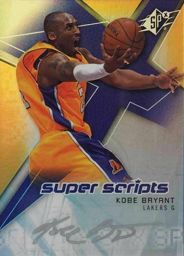 2008 SPx Super Scripts Kobe Bryant #SS-KB Basketball Card