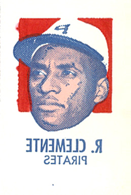 1971 Topps Tattoos Perforated Roberto Clemente # Baseball Card