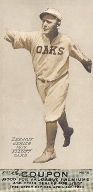 1919 Zeenut Elliott # Baseball Card
