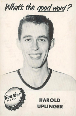 1954 Gunther Beer Harold Uplinger #11 Basketball Card