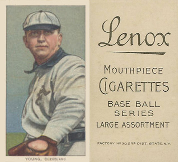 1909 White Borders Lenox-Black Young, Cleveland #521 Baseball Card