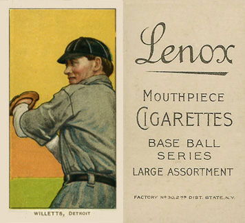 1909 White Borders Lenox-Black Willetts, Detroit #511 Baseball Card
