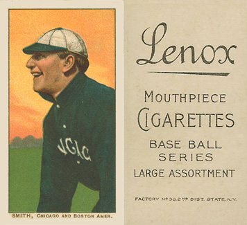 1909 White Borders Lenox-Black Smith, Chicago and Boston Amer. #449 Baseball Card