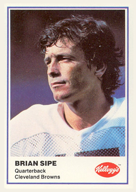 1982 Kellogg's Brian Sipe # Football Card