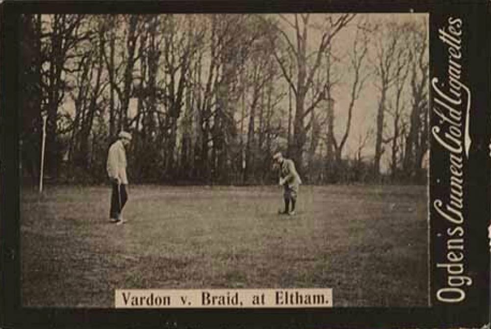 1901 Ogden's Ltd. Guinea Gold-I Base Vardon vs. Braid # Golf Card