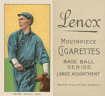 1909 White Borders Lenox-Black Payne, Chicago Amer. #382 Baseball Card