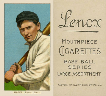 1909 White Borders Lenox-Black Magee, Phil. Nat'L #297 Baseball Card