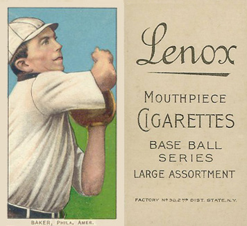1909 White Borders Lenox-Black Baker, Phila. Amer. #15 Baseball Card