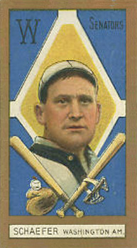 1911 Gold Borders Hindu Germany Schaefer #177 Baseball Card