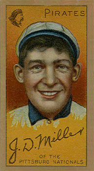 1911 Gold Borders Hindu J. D. Miller #147 Baseball Card