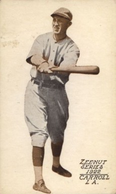 1922 Zeenut  Carroll # Baseball Card