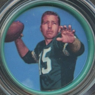 1962 Salada Coins Bart Starr #18 Football Card