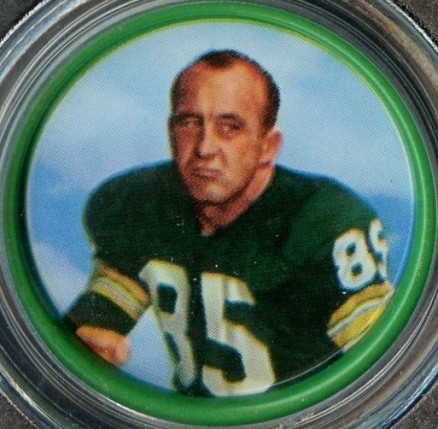 1962 Salada Coins Max McGee #19 Football Card