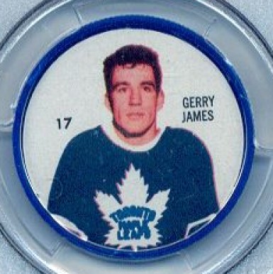 1960 Shirriff Coins Gerry James #17 Hockey Card
