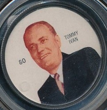 1960 Shirriff Coins Tommy Ivan #80 Hockey Card