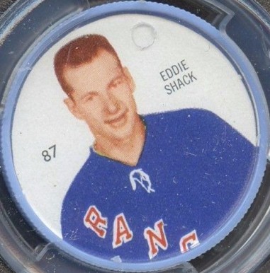 1960 Shirriff Coins Eddie Shack #87 Hockey Card