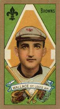 1911 Gold Borders Drum Bobby Wallace #206 Baseball Card