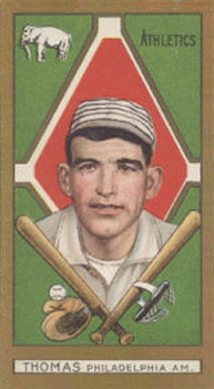 1911 Gold Borders Drum Ira Thomas #200 Baseball Card